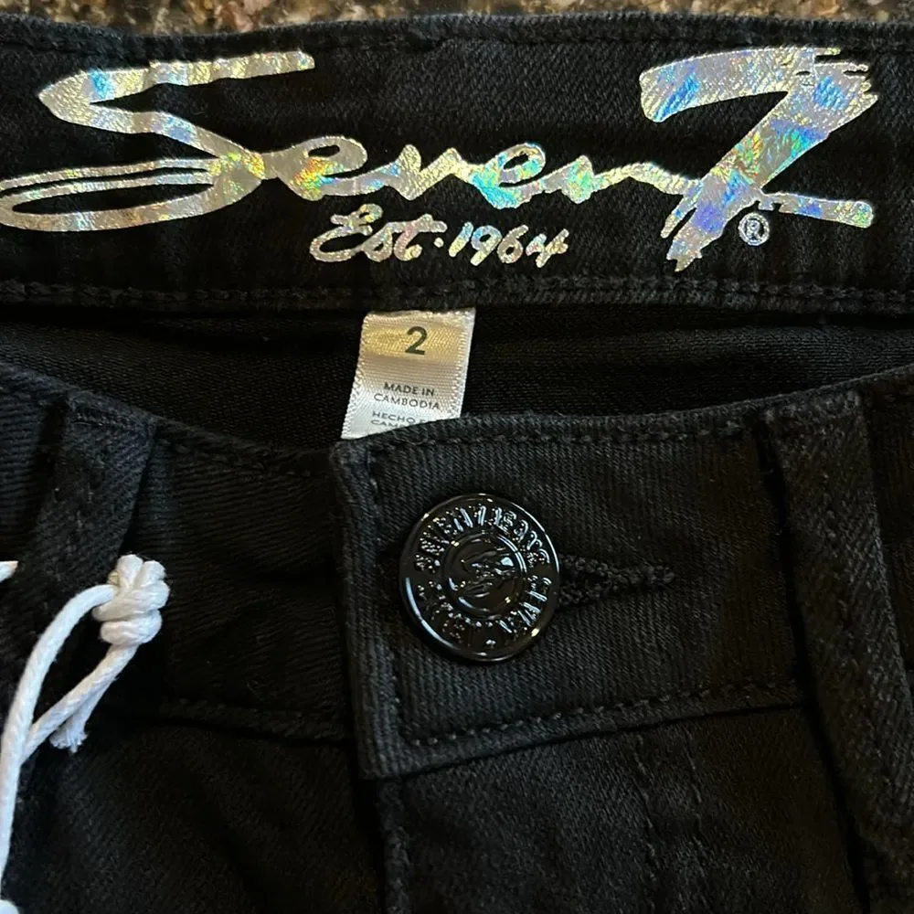 NEW Seven7 Felicity Black High Rise Slim Flare Jeans